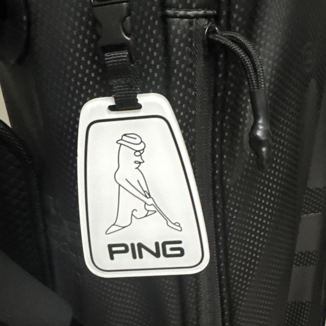 ユークン専用　PING ブラックキャディバッグ
