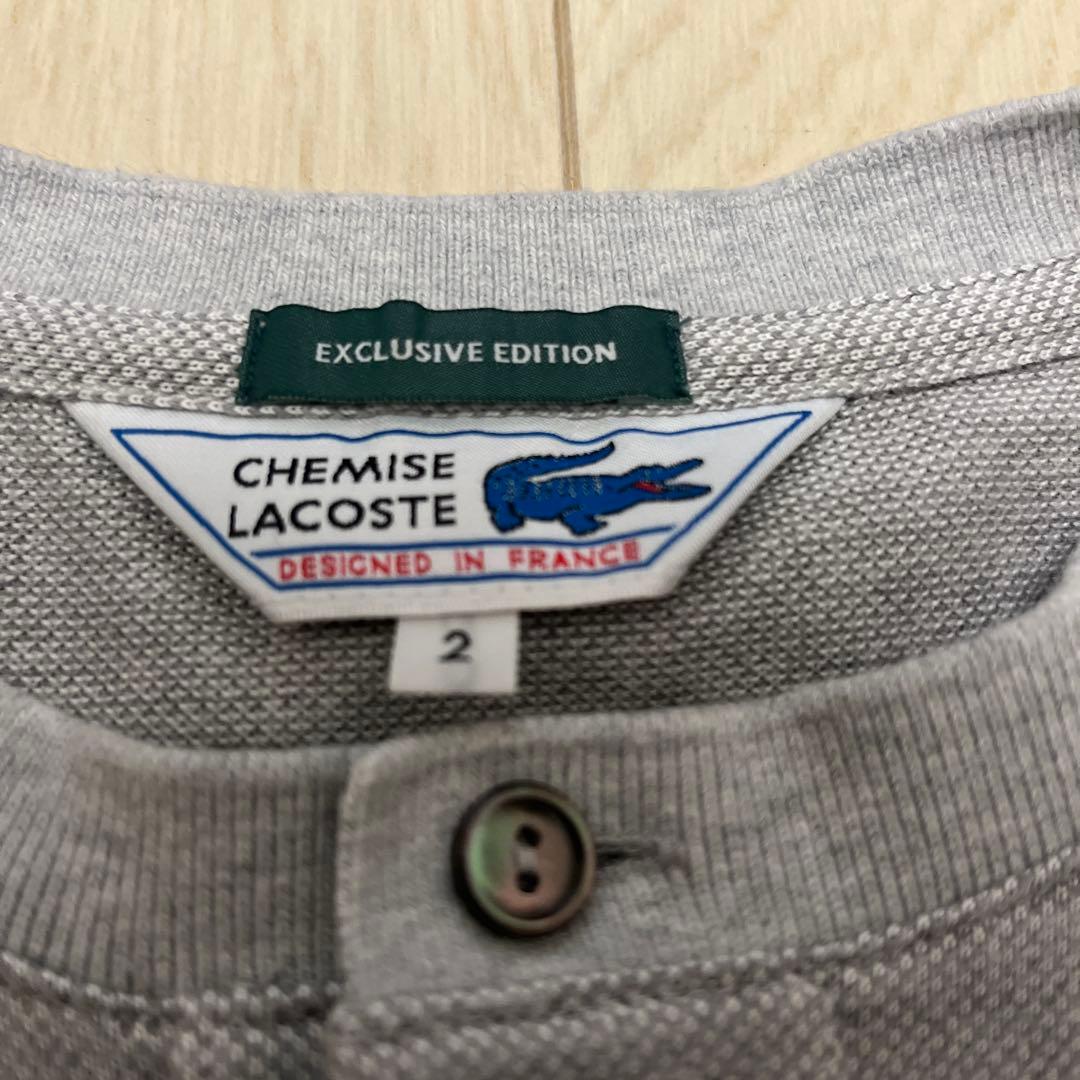 ラコステ　シップス別注　ヘンリーネック　2枚セット　サイズ2 サーモライト