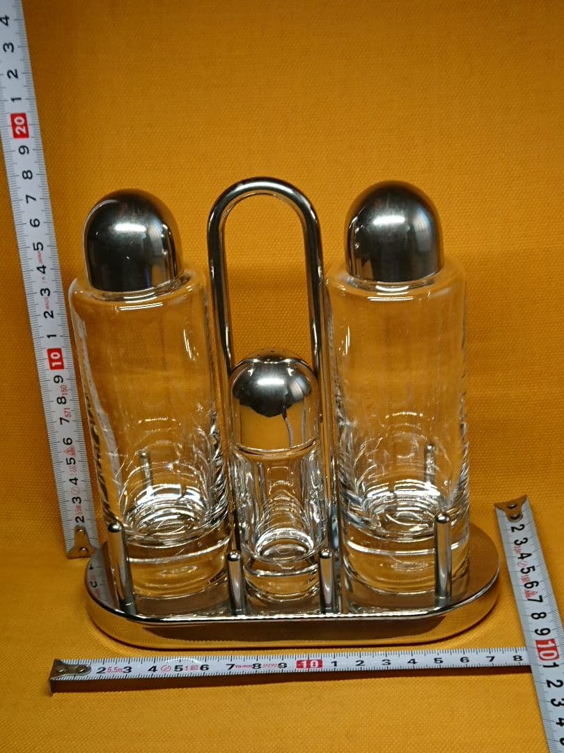 ALEESI　ガラス　ステンレス　イタリア　置物　インテリア　工芸品　A3427