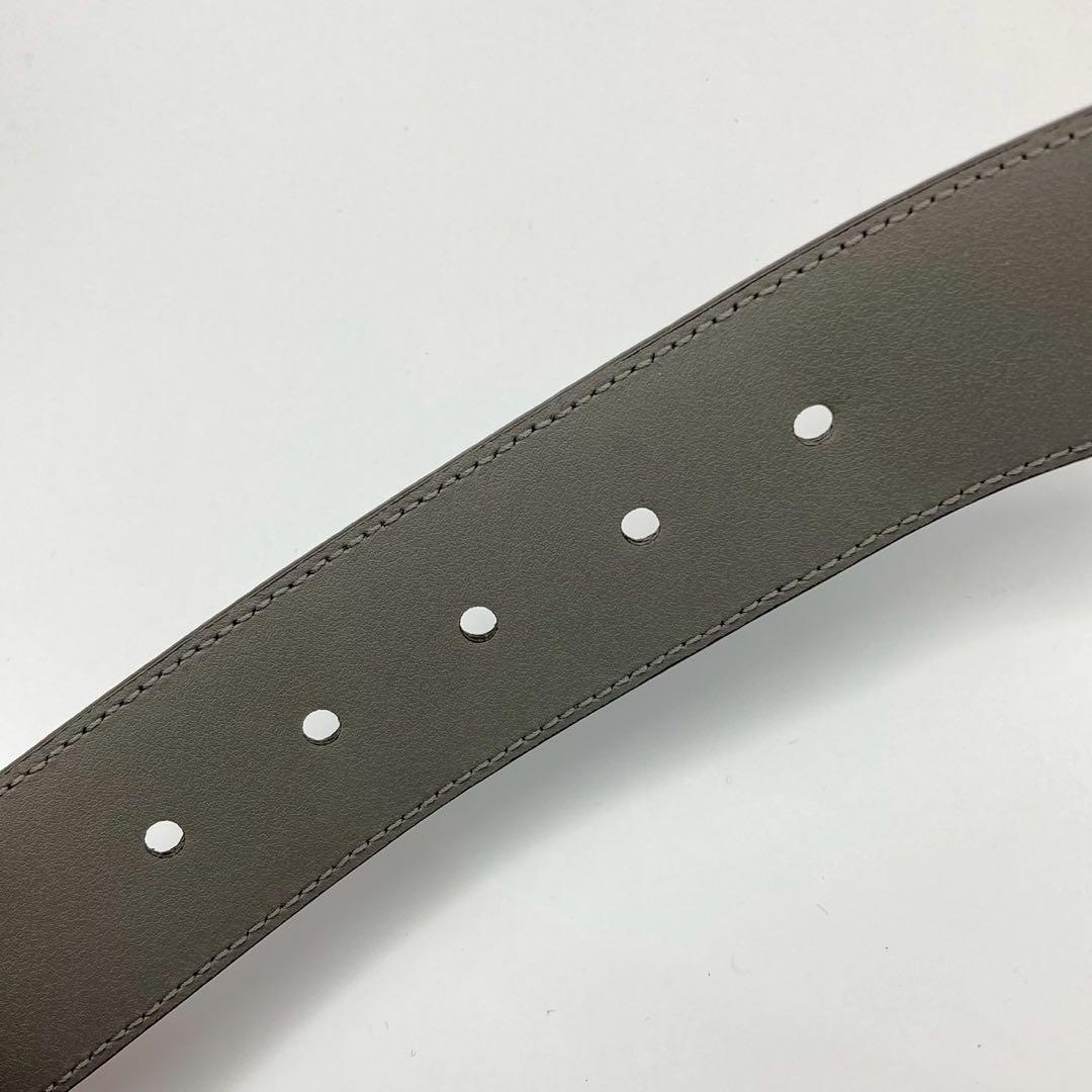 【美品】グッチ　ベルト　シマレザー　GG柄　281548 箱付き　保管袋付き