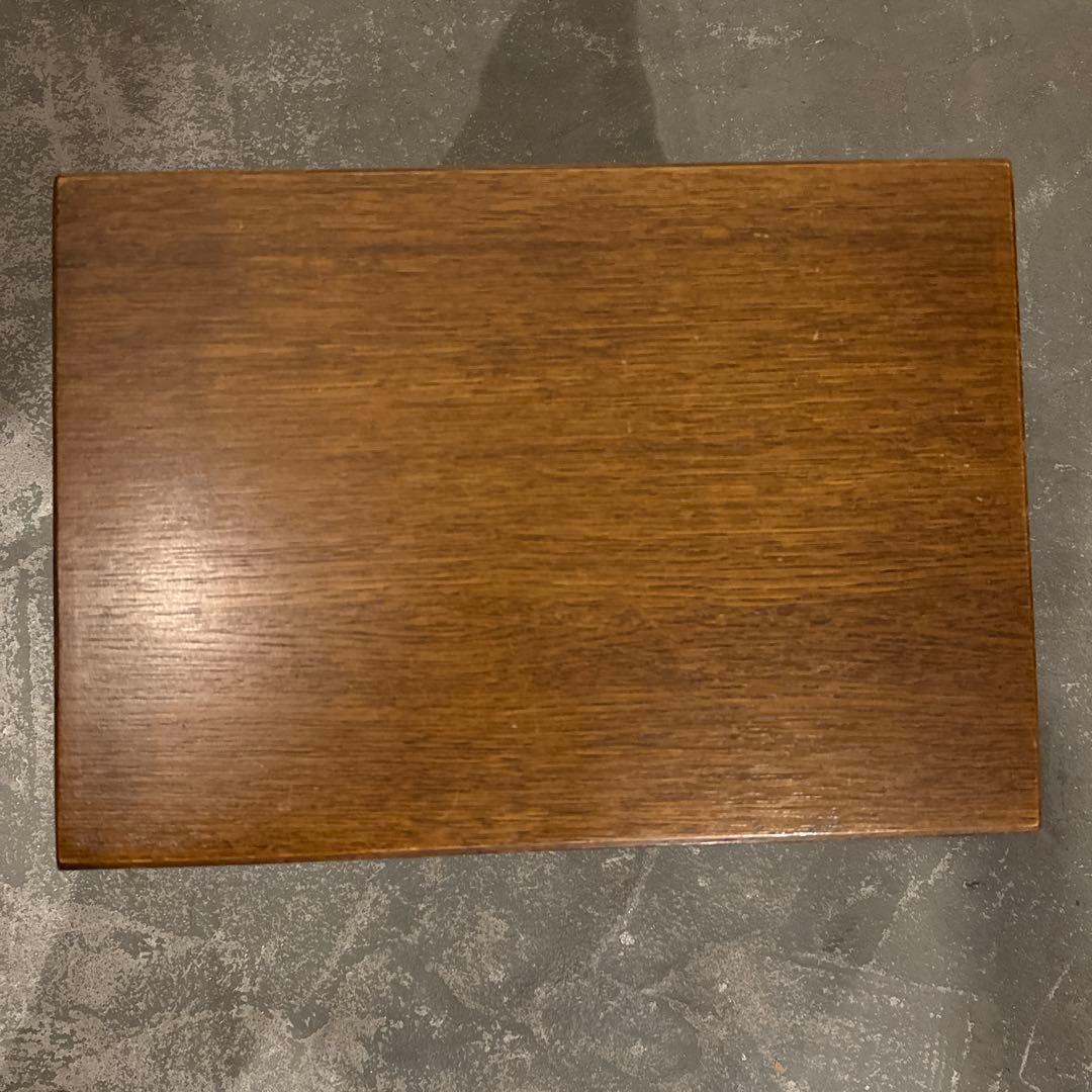 ヴィンテージ　木製サイドテーブル　中