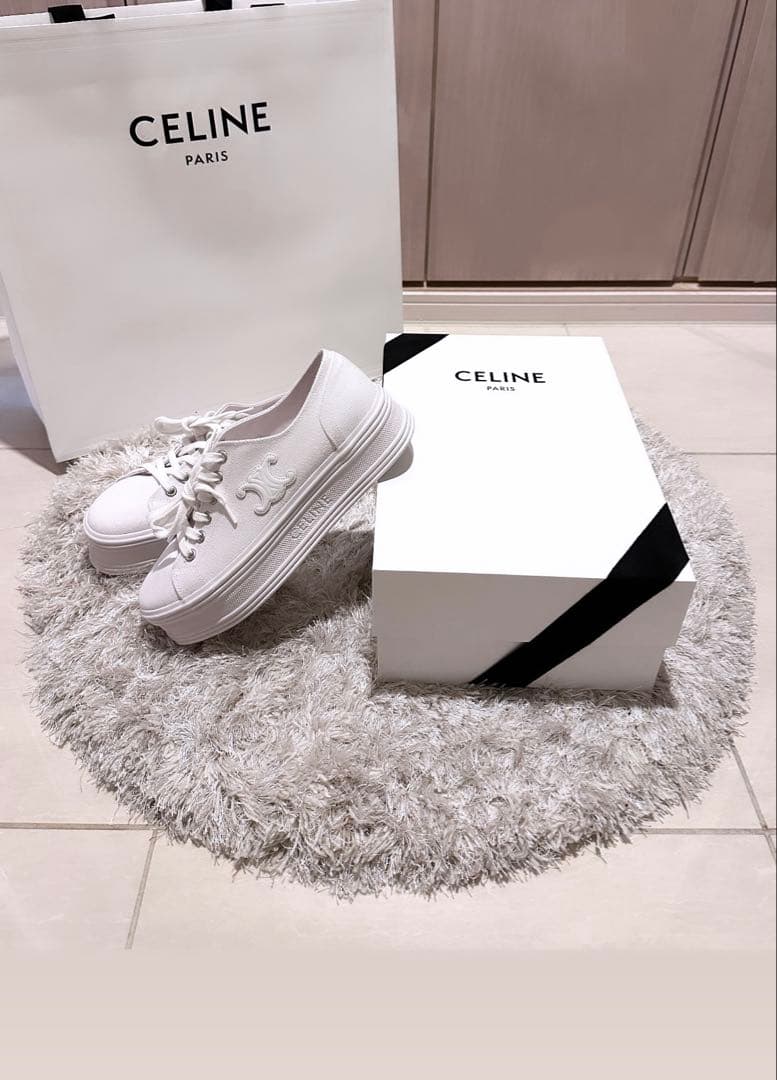 CELINE ホワイト スニーカー
