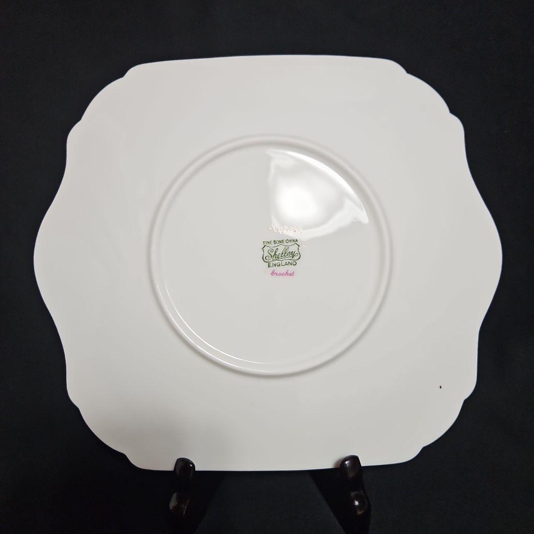 レア シェリー クロッシェ ピーチピンク ケーキプレート Crochet