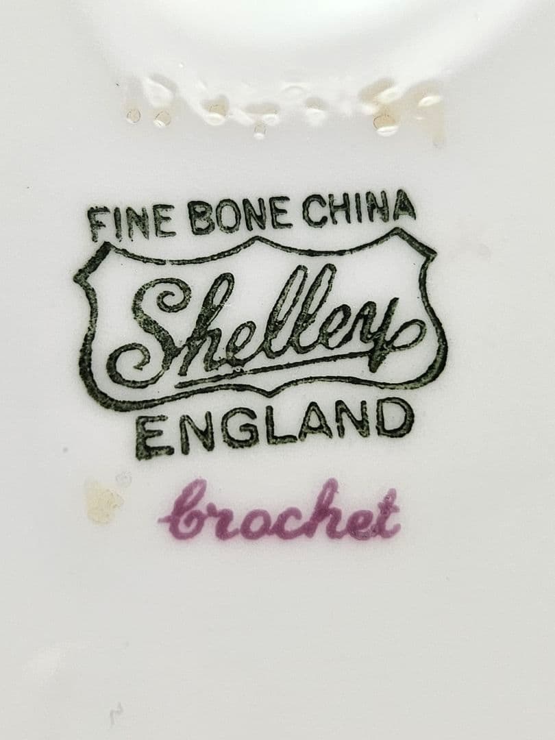 レア シェリー クロッシェ ピーチピンク ケーキプレート Crochet