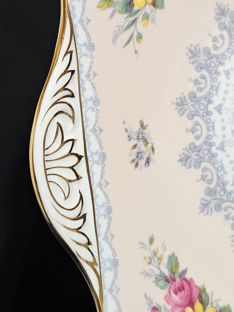 レア シェリー クロッシェ ピーチピンク ケーキプレート Crochet