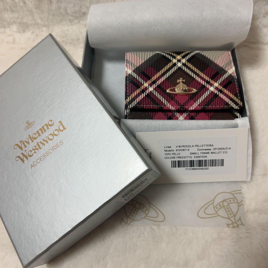 Vivienne Westwood チェック柄 三つ折り財布