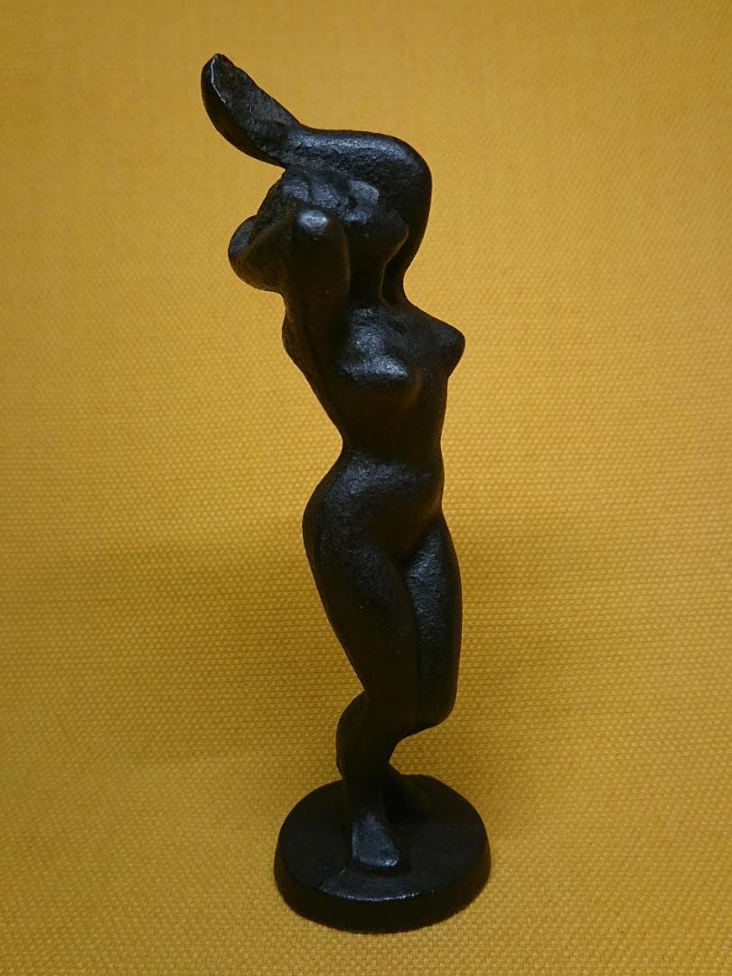 人形　金属　彫像　オブジェ　置物　インテリア　工芸品　美術品　A1341