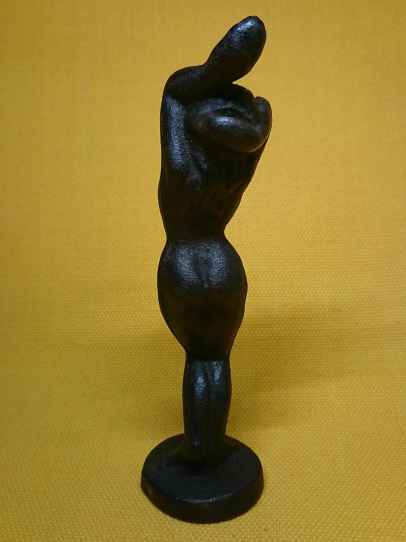 人形　金属　彫像　オブジェ　置物　インテリア　工芸品　美術品　A1341