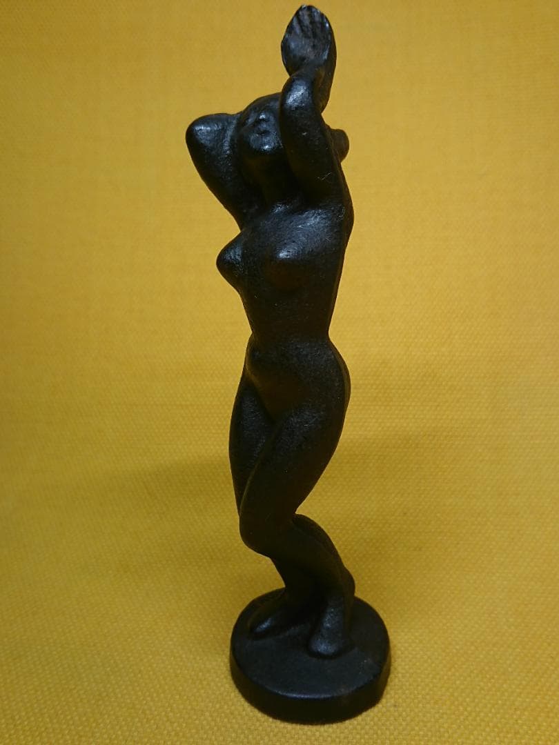 人形　金属　彫像　オブジェ　置物　インテリア　工芸品　美術品　A1341