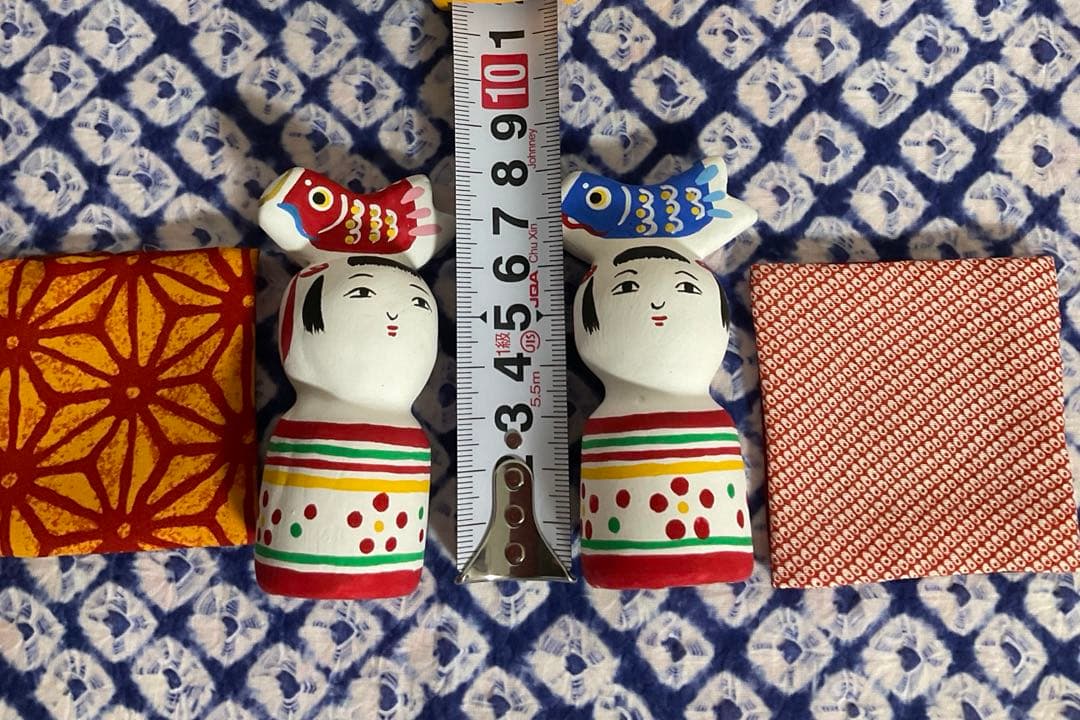 こけしと鯉のぼりのコラボ　岡山(座布団　伊勢) 入手困難