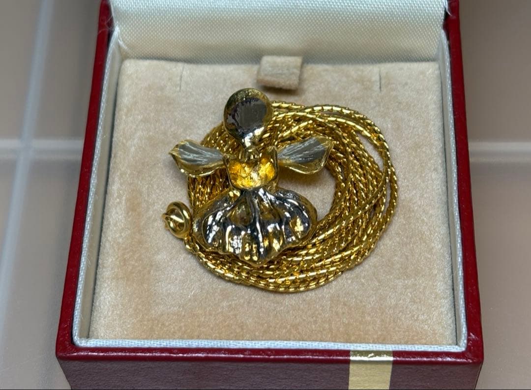 RISIS　22K　蘭ネックレス　ジュエリー　ループタイ　＊新品・未使用品＊