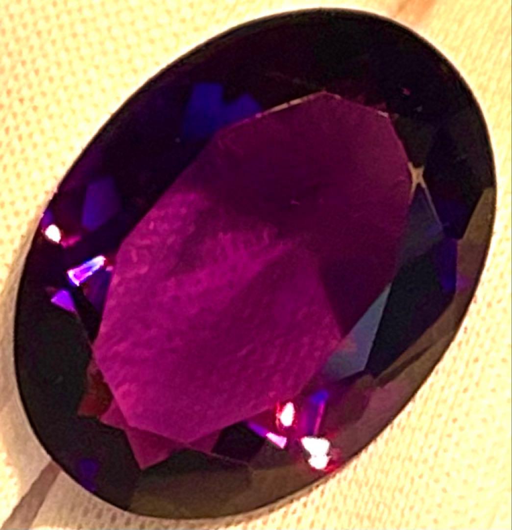 宝石ルース 『最高級品のカシャライ産！』天然カラーチェンジアメジスト 鑑別付き