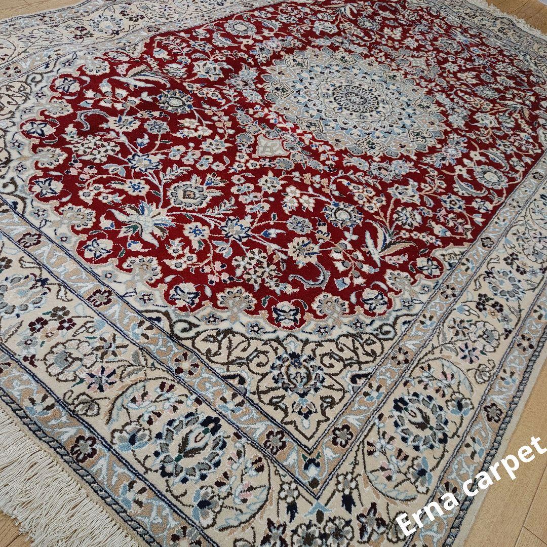 ペルシャ絨毯 ナイン 新品 250x151 ウール Persia Naein