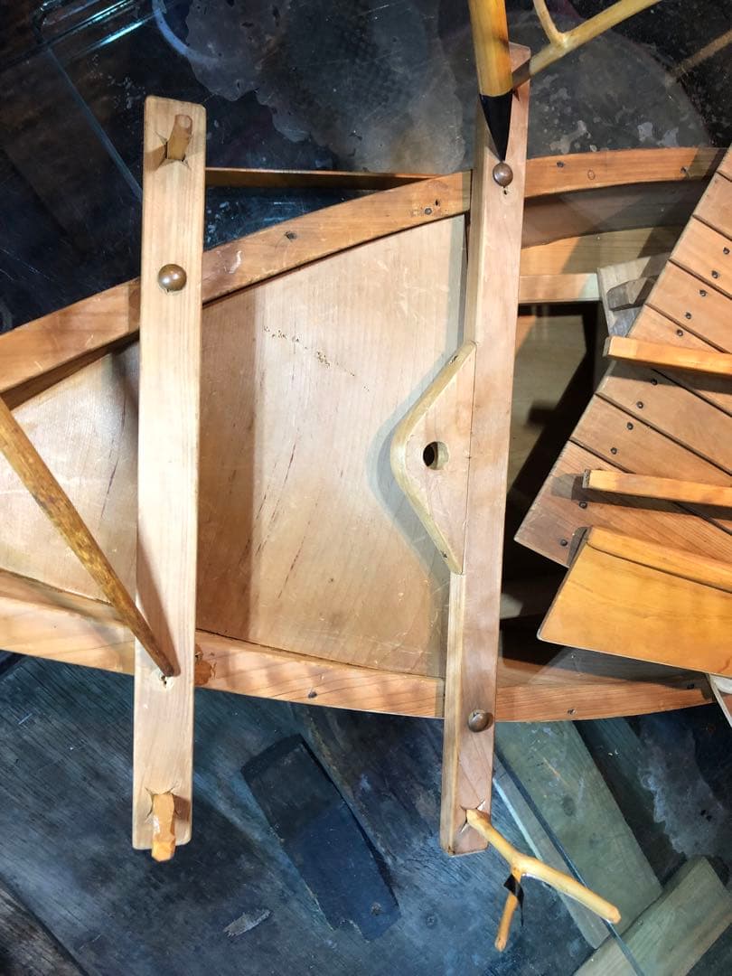 日本 昭和東京羽田 船大工 和船 大小2隻 工芸品 美術品 舟盛 模型 匠