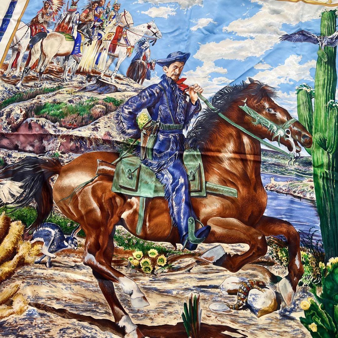 エルメス HERMES カレ90 THE PONY EXPRESS 郵便社