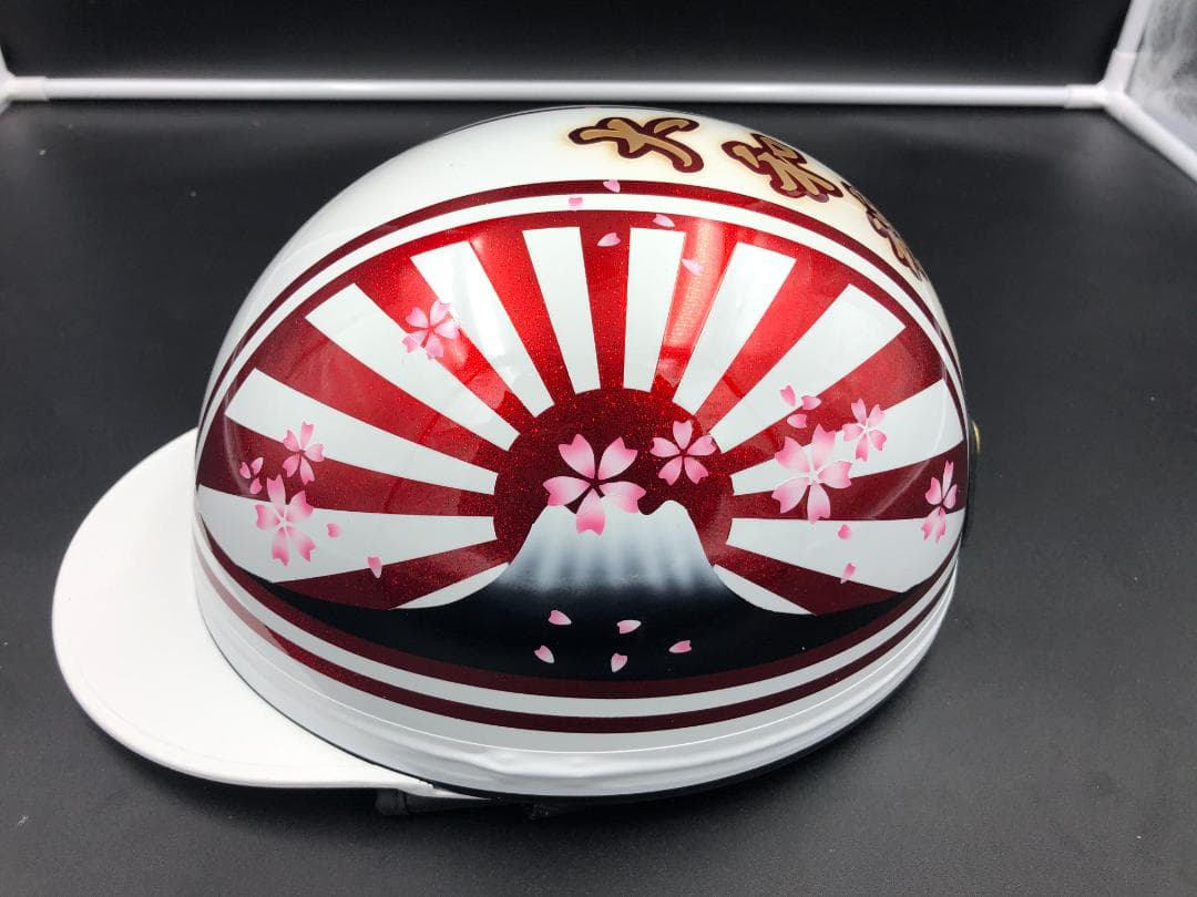 コルク半　カスタム　富士日章　マジック　ホワイトレッド　(桜文字無し)