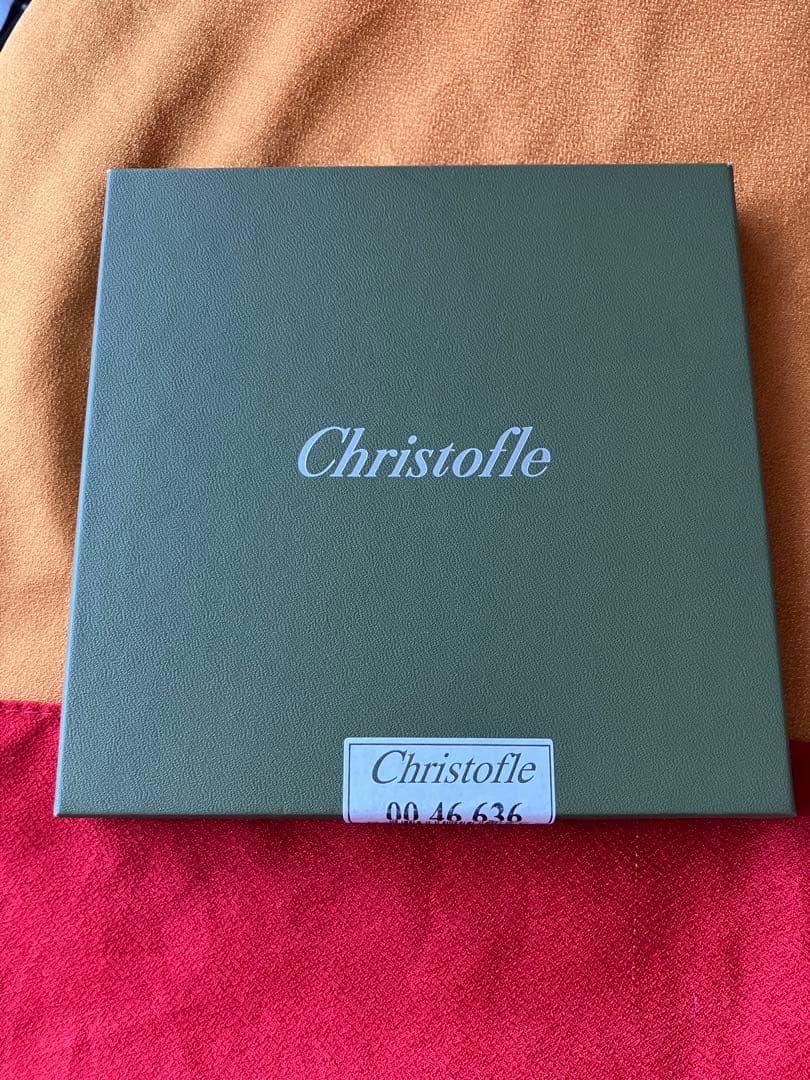 【未開封】クリストフル　シルバー　ティースプーン　５本セット　柄違い