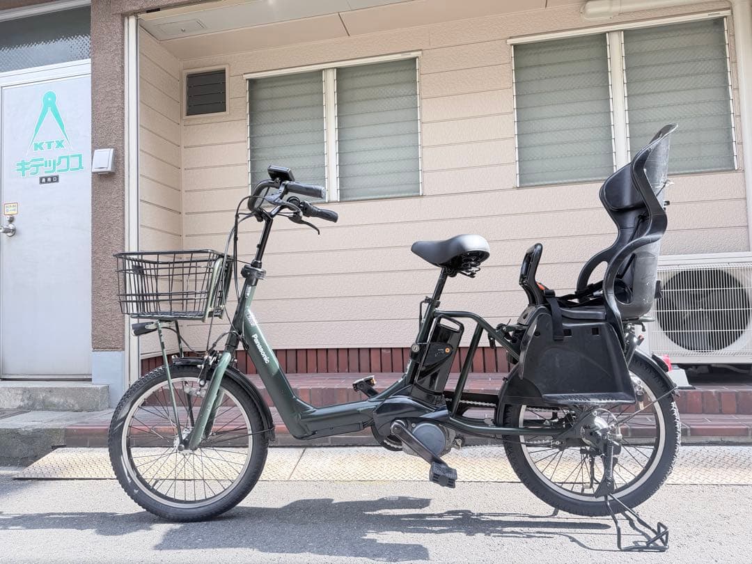 大阪府　子供乗せ　Panasonic 電動アシスト自転車 チャイルドシート付き