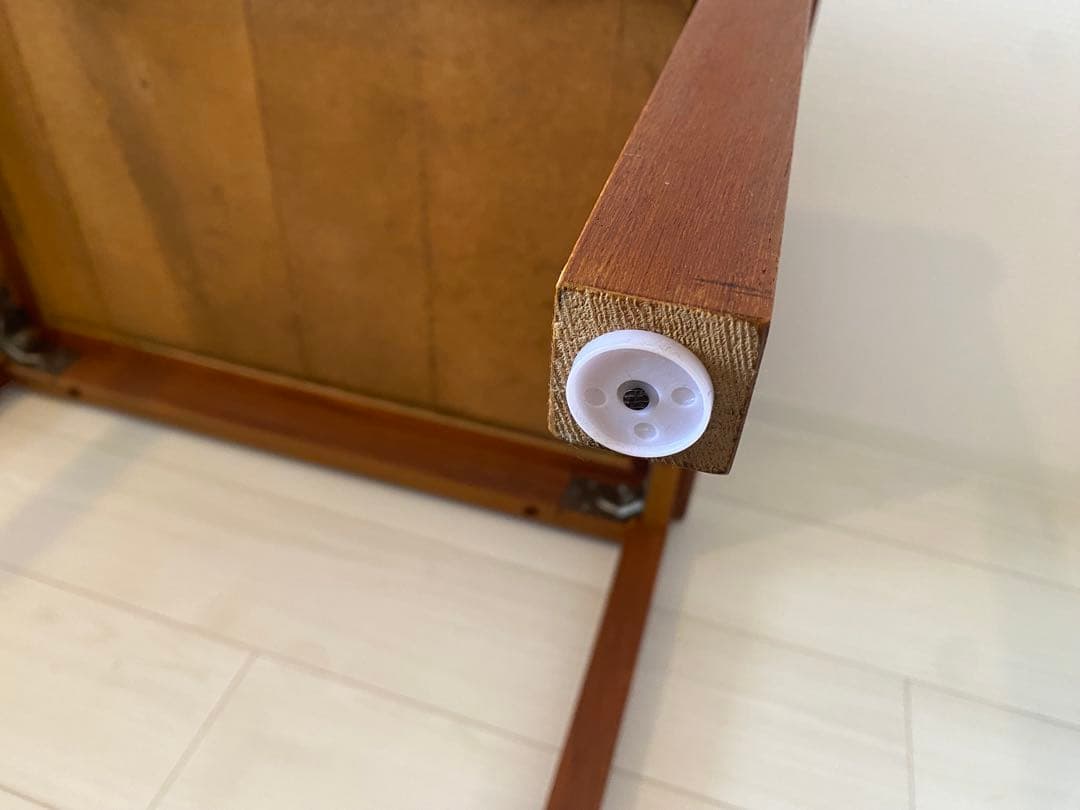 北欧 ビンテージ タイル テーブル 花 チーク