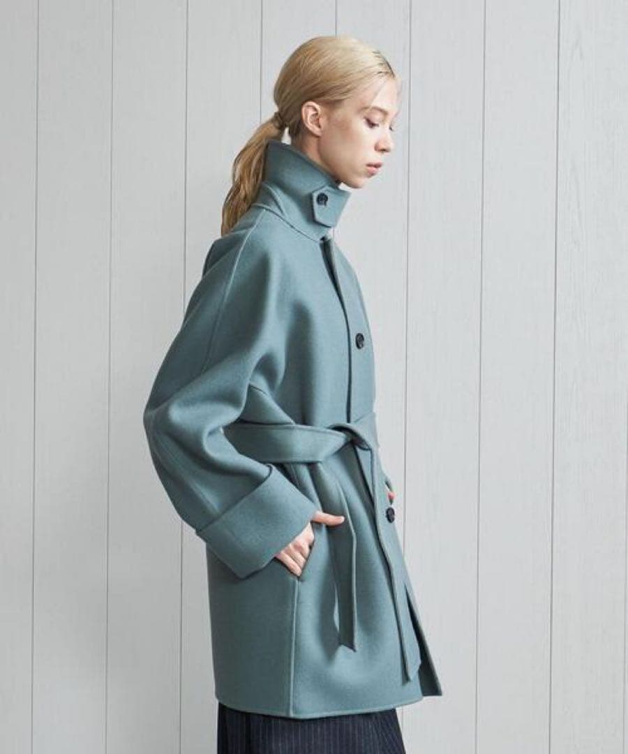 新品未使用　ウール　カシミヤ　 BELTED COAT