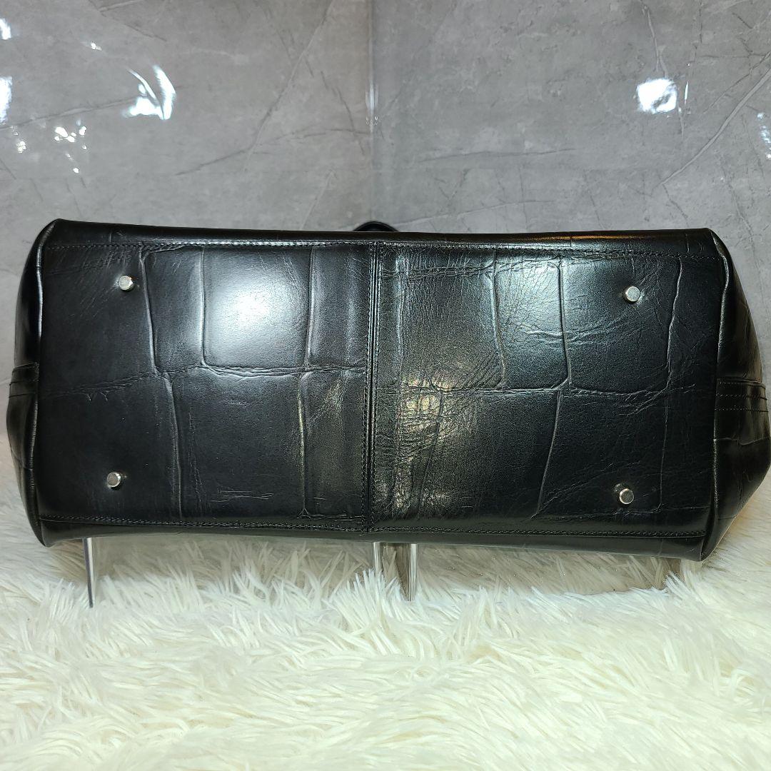 【aniary】クロコ型押し　ショルダー／トートバッグ ビジネスバッグ 肩掛け