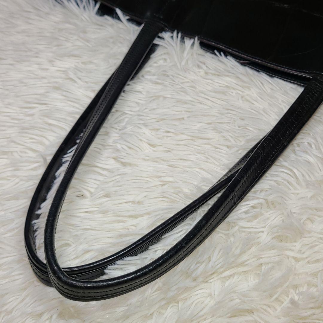 【aniary】クロコ型押し　ショルダー／トートバッグ ビジネスバッグ 肩掛け