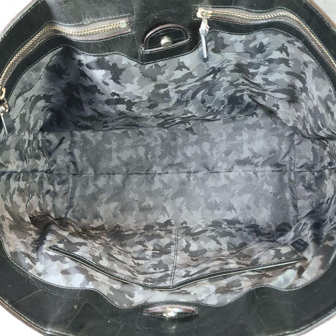 【aniary】クロコ型押し　ショルダー／トートバッグ ビジネスバッグ 肩掛け