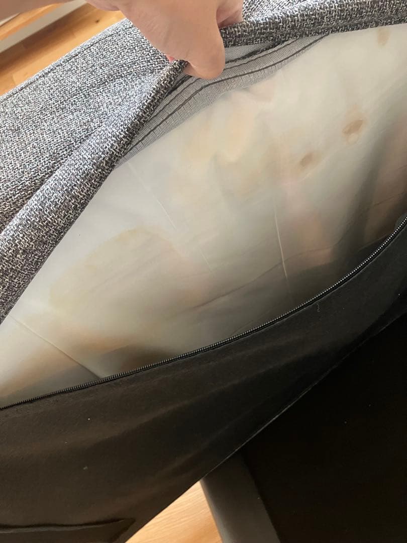 ソファー　カウチ　足伸ばせる　1人掛け　アルモニア風　グレー