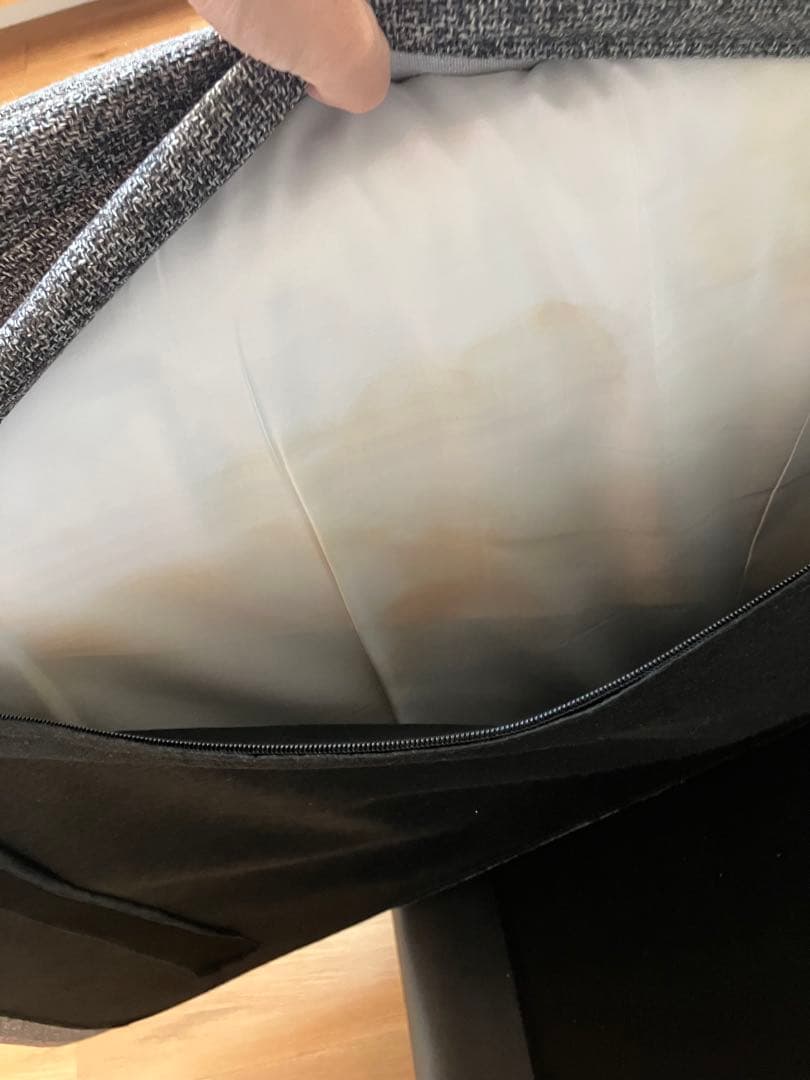 ソファー　カウチ　足伸ばせる　1人掛け　アルモニア風　グレー