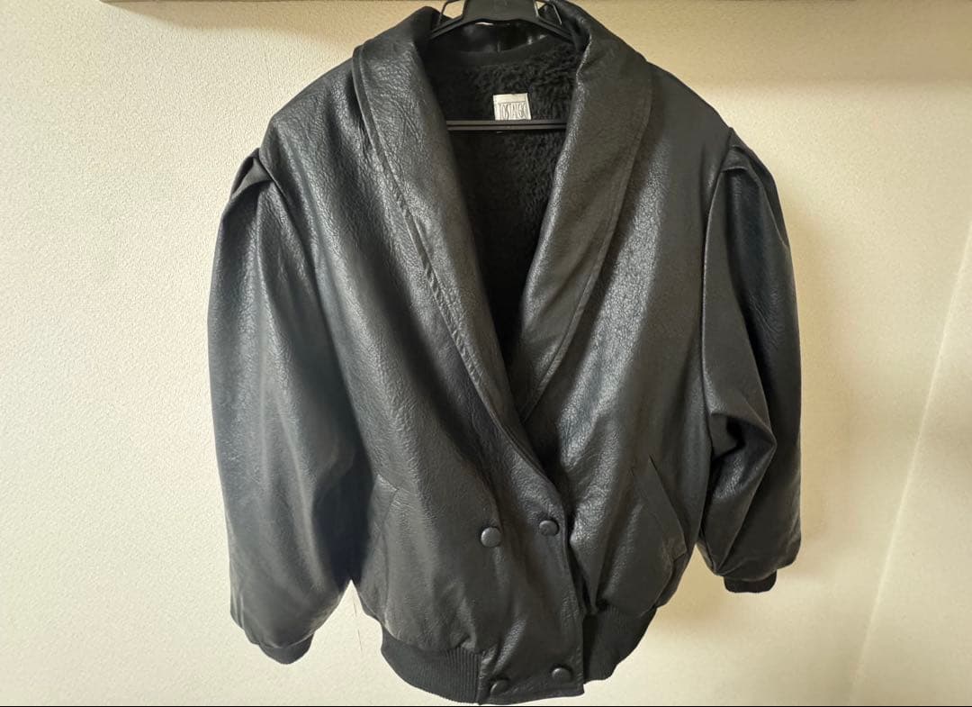 ジャケット・アウター 2way leather jacket / black