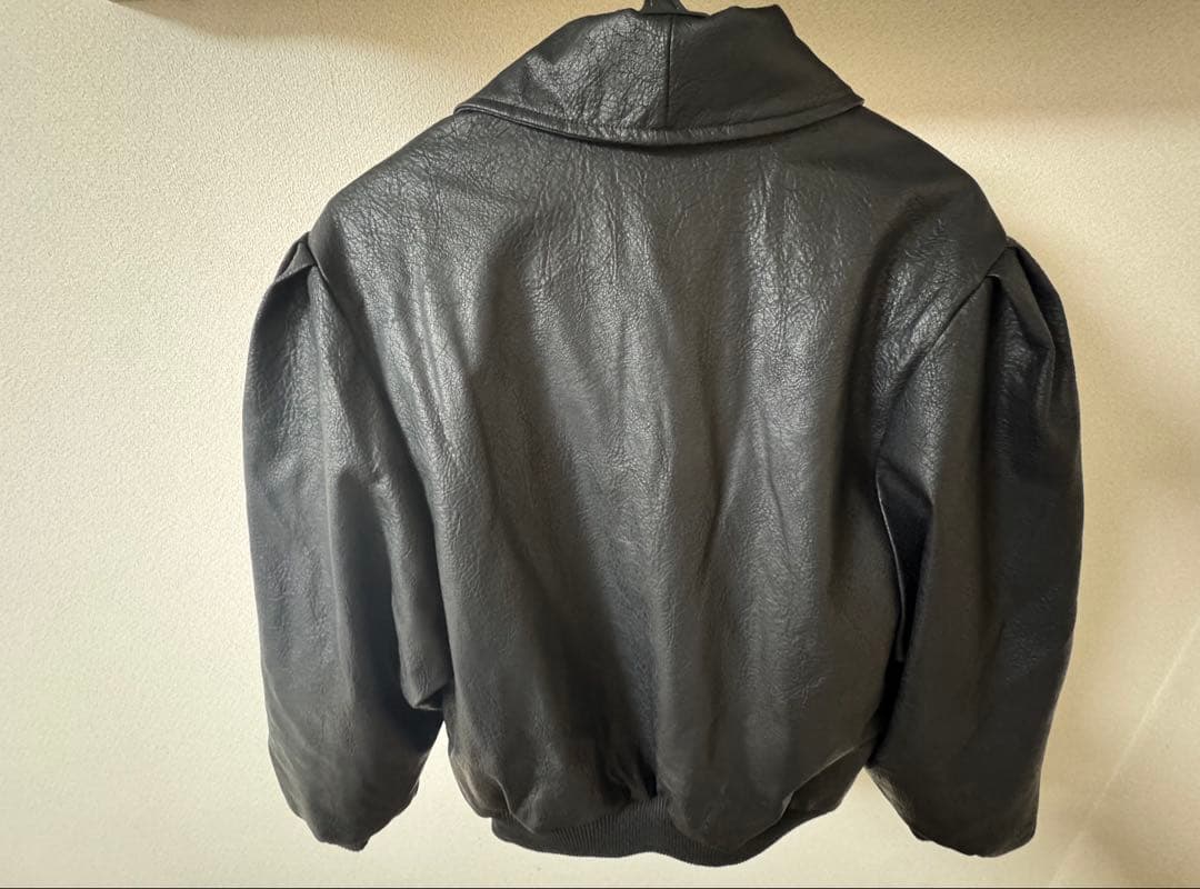 ジャケット・アウター 2way leather jacket / black