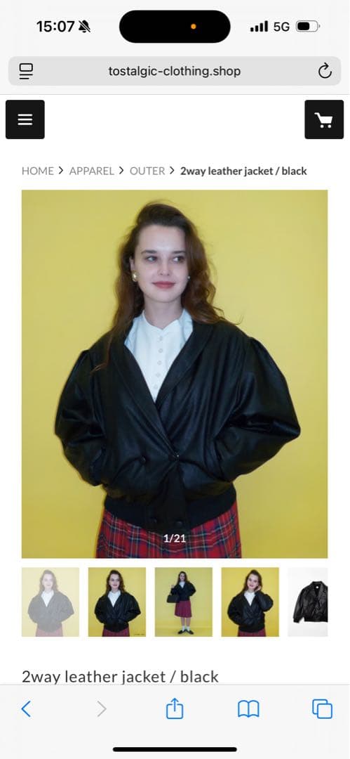 ジャケット・アウター 2way leather jacket / black