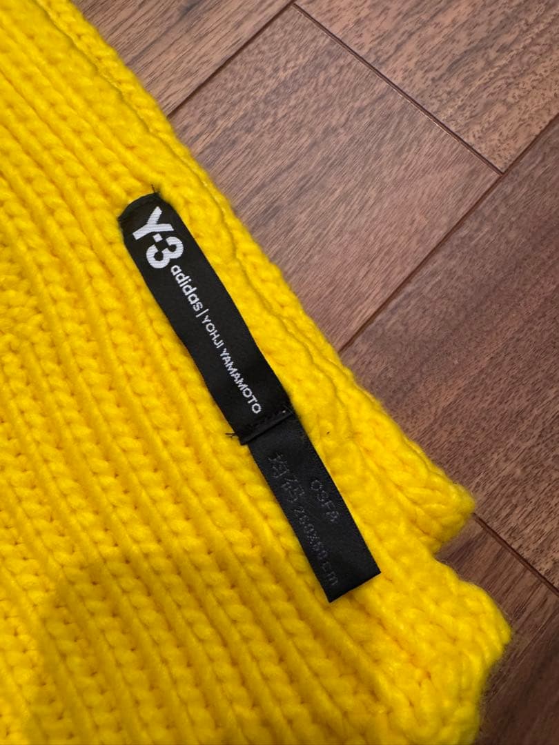 Y-3 ロングマフラー DT0902 / イエロー×ブラック