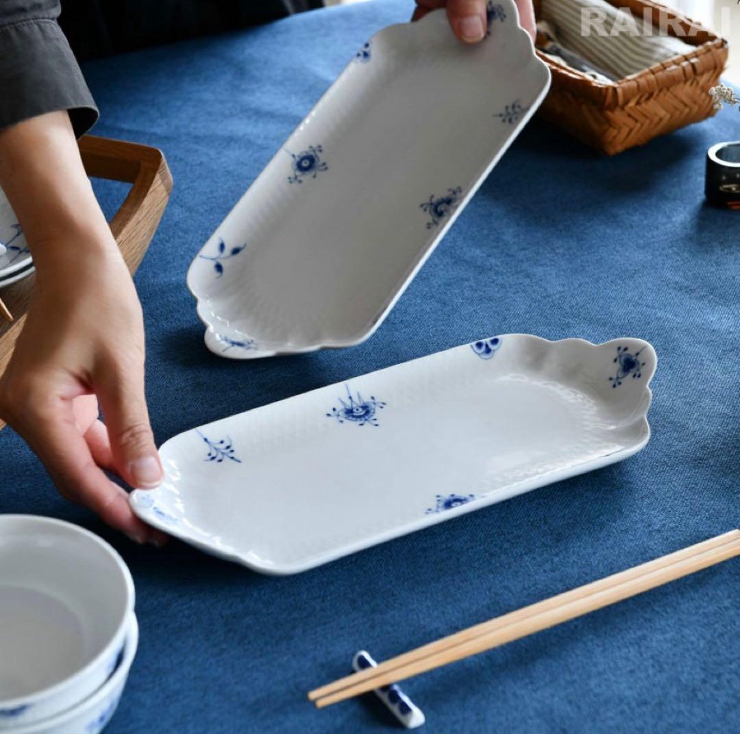 【ギフト包装】ロイヤルコペンハーゲン ブルーパルメッテ ブロッサム トレイ 2枚