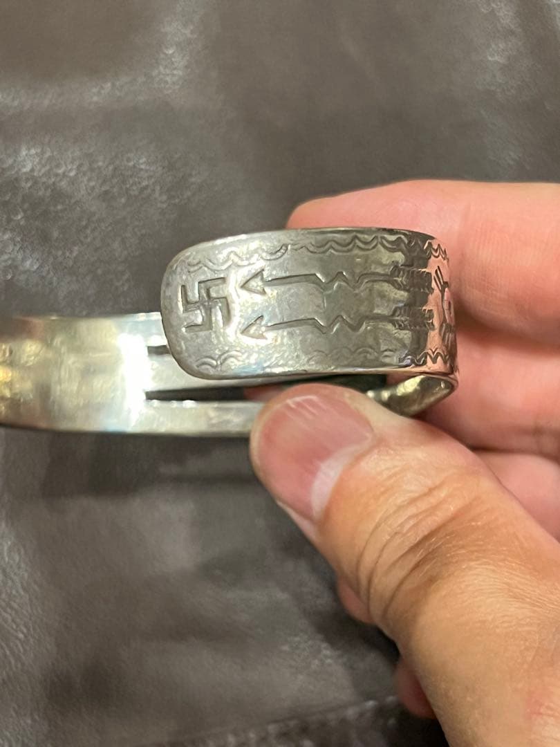 ナバホ バングル シルバー 1940s スワスティカ 卍　ヴィンテージ