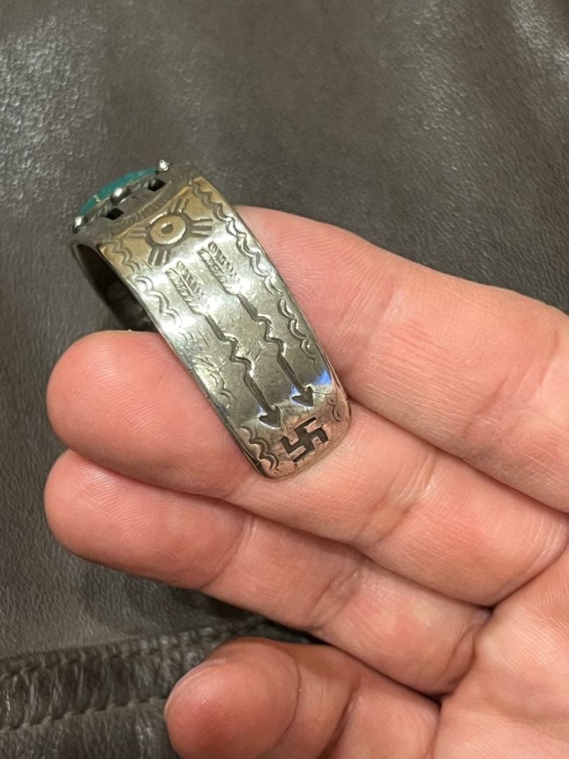 ナバホ バングル シルバー 1940s スワスティカ 卍　ヴィンテージ