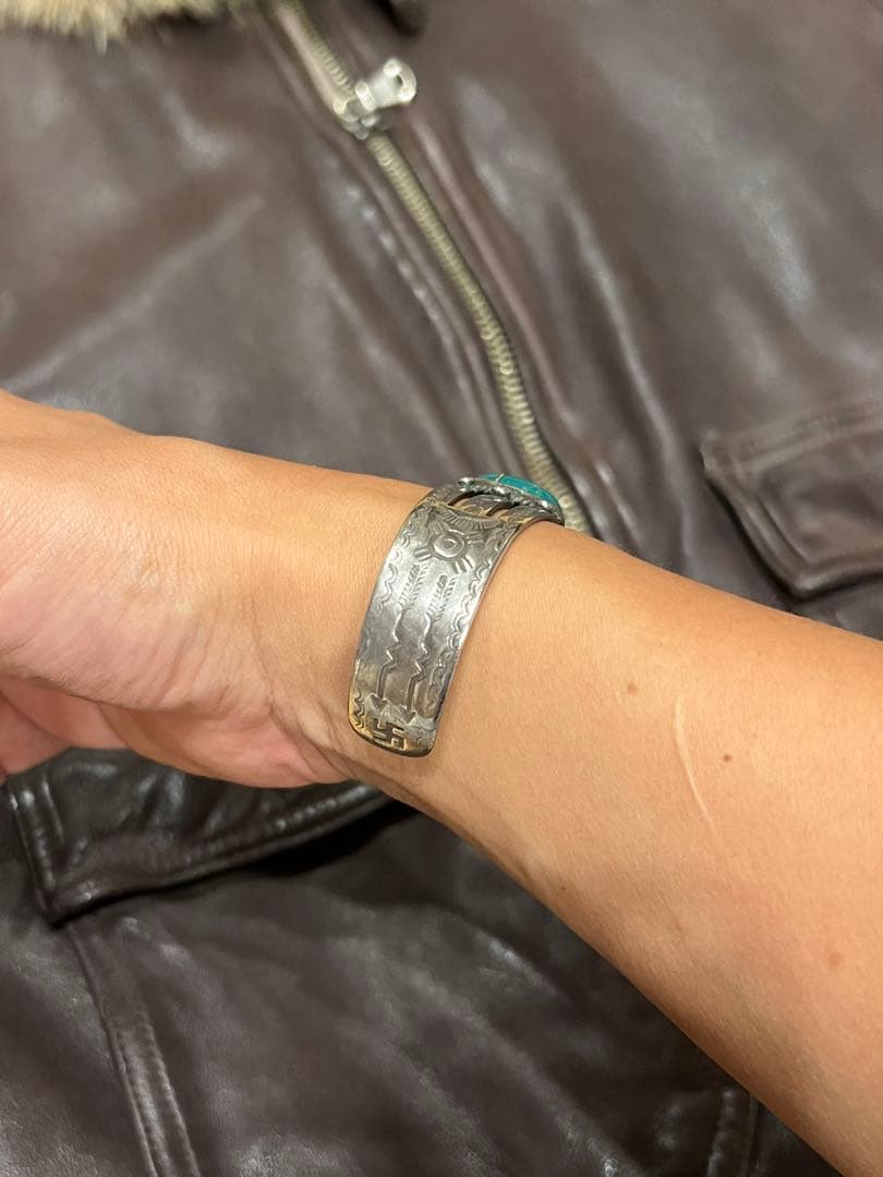 ナバホ バングル シルバー 1940s スワスティカ 卍　ヴィンテージ