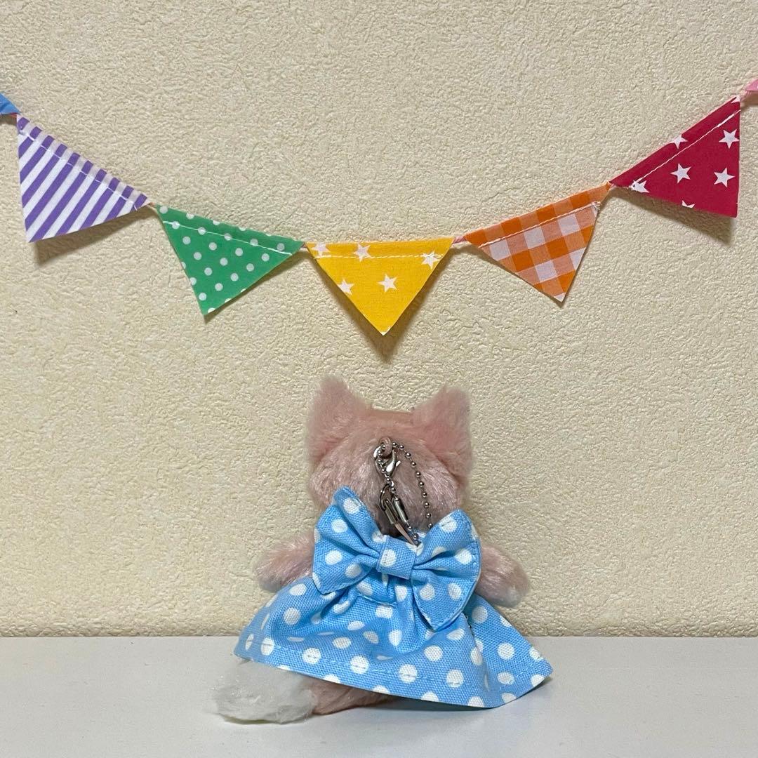 ハンドメイド★ドットワンピース&パンプス★ぬいぐるみバッジ♡チャーム用