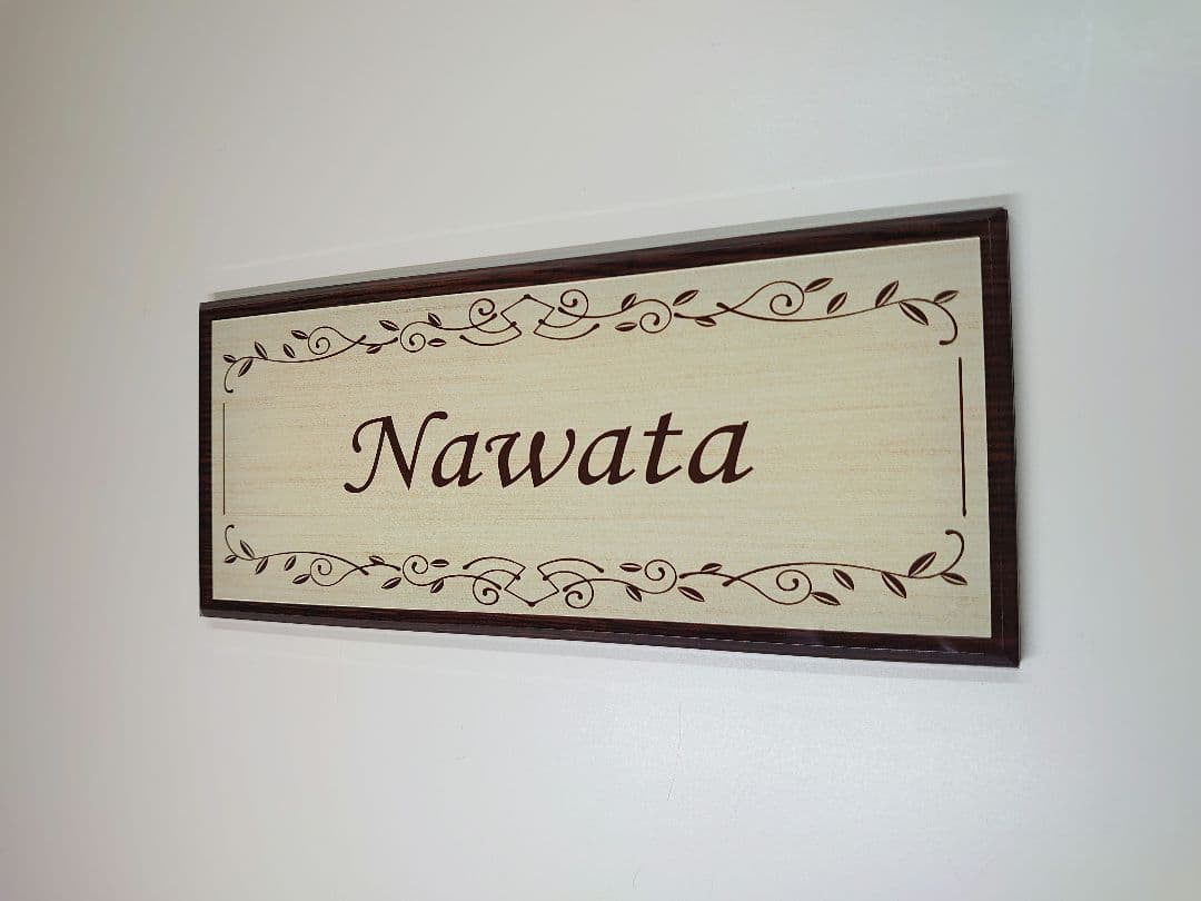 cocoa＊＊パールブラック大理石＋神秘的ゴールド画像ＵＶ印刷アクリル表札