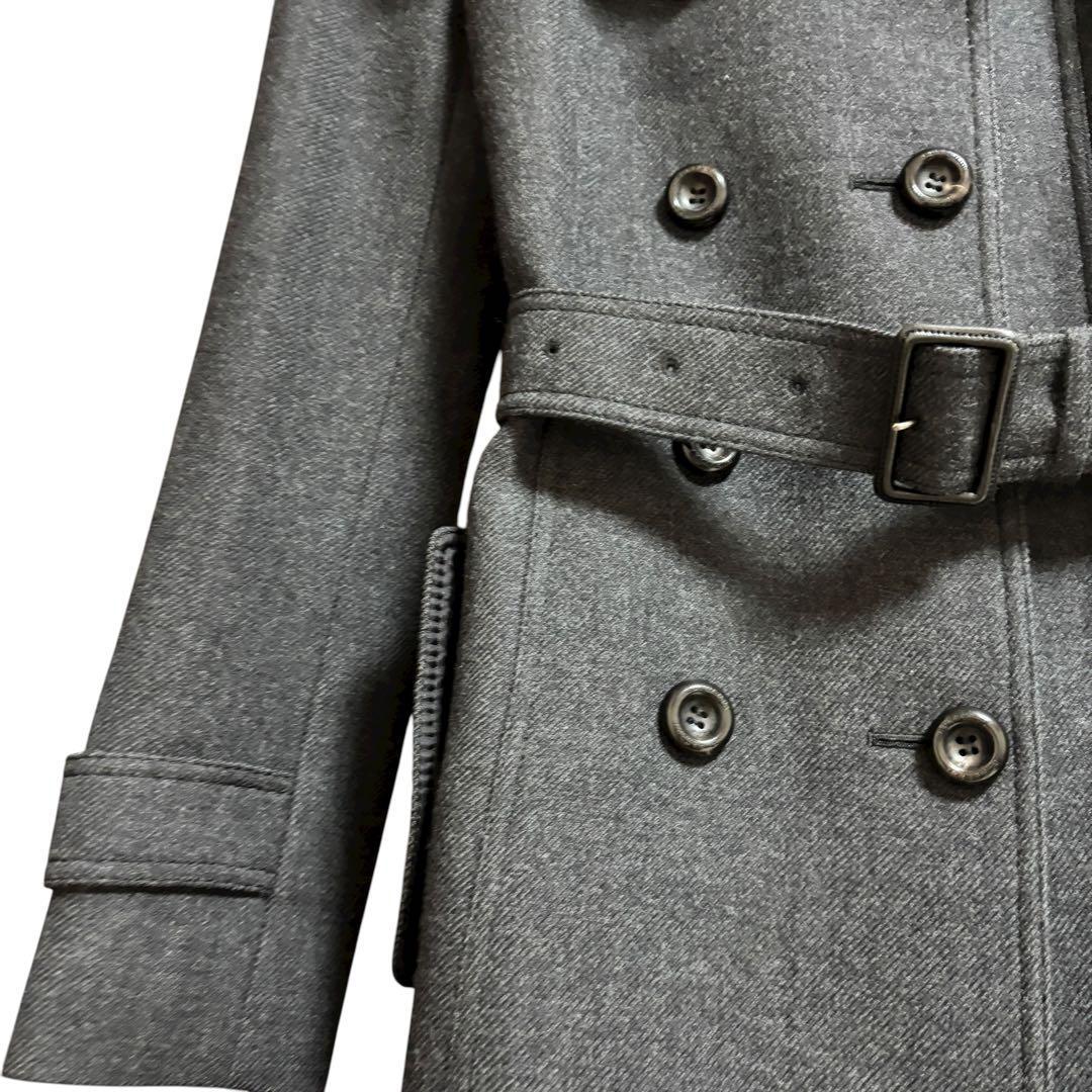 極美品！ BURBERRY LONDON スタンドカラー 2way ウールコート