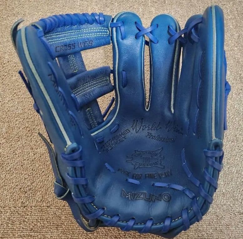 【ぶんぞう様】専用MIZUNO World Win 軟式 青 高田繁モデル