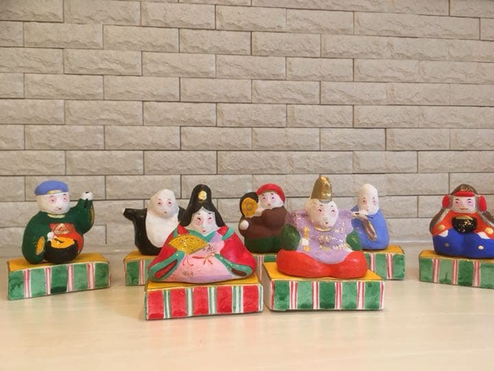 新品　未使用品　七福神雛 桐箱入り