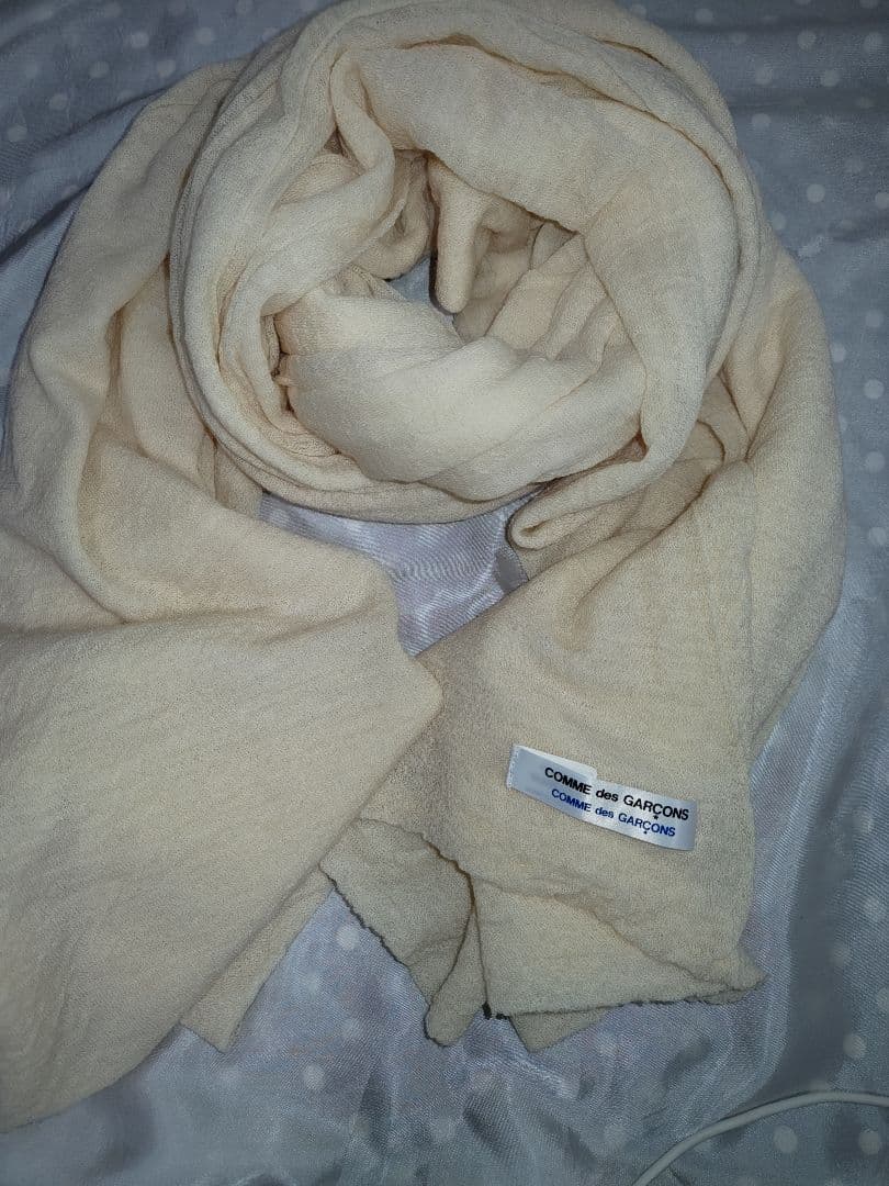 美品！COMME des GARÇONS クリーム色 ストール