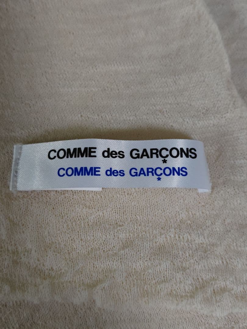 美品！COMME des GARÇONS クリーム色 ストール