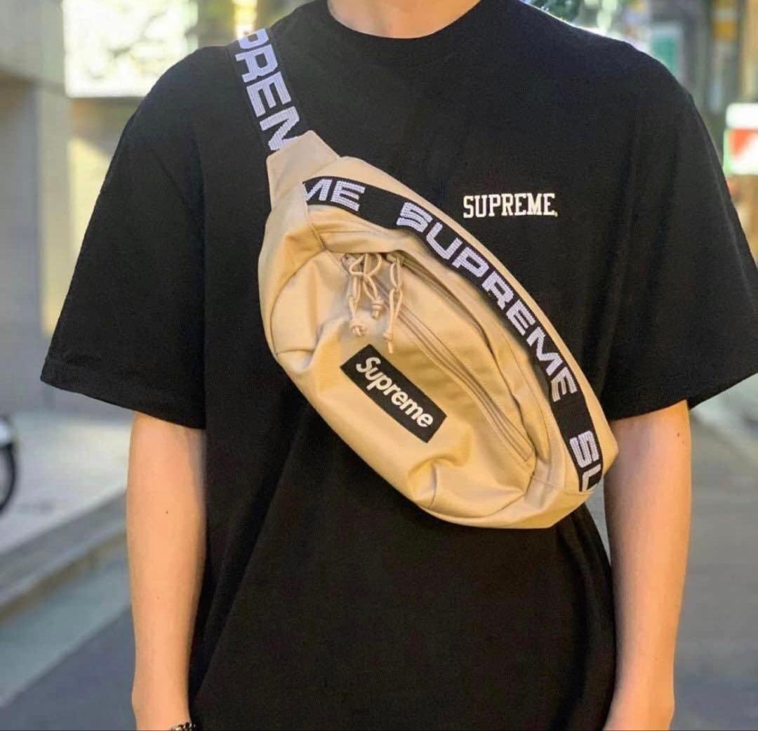 希少　美品　Supreme シュプリーム Waist Bag Tan ベージュ