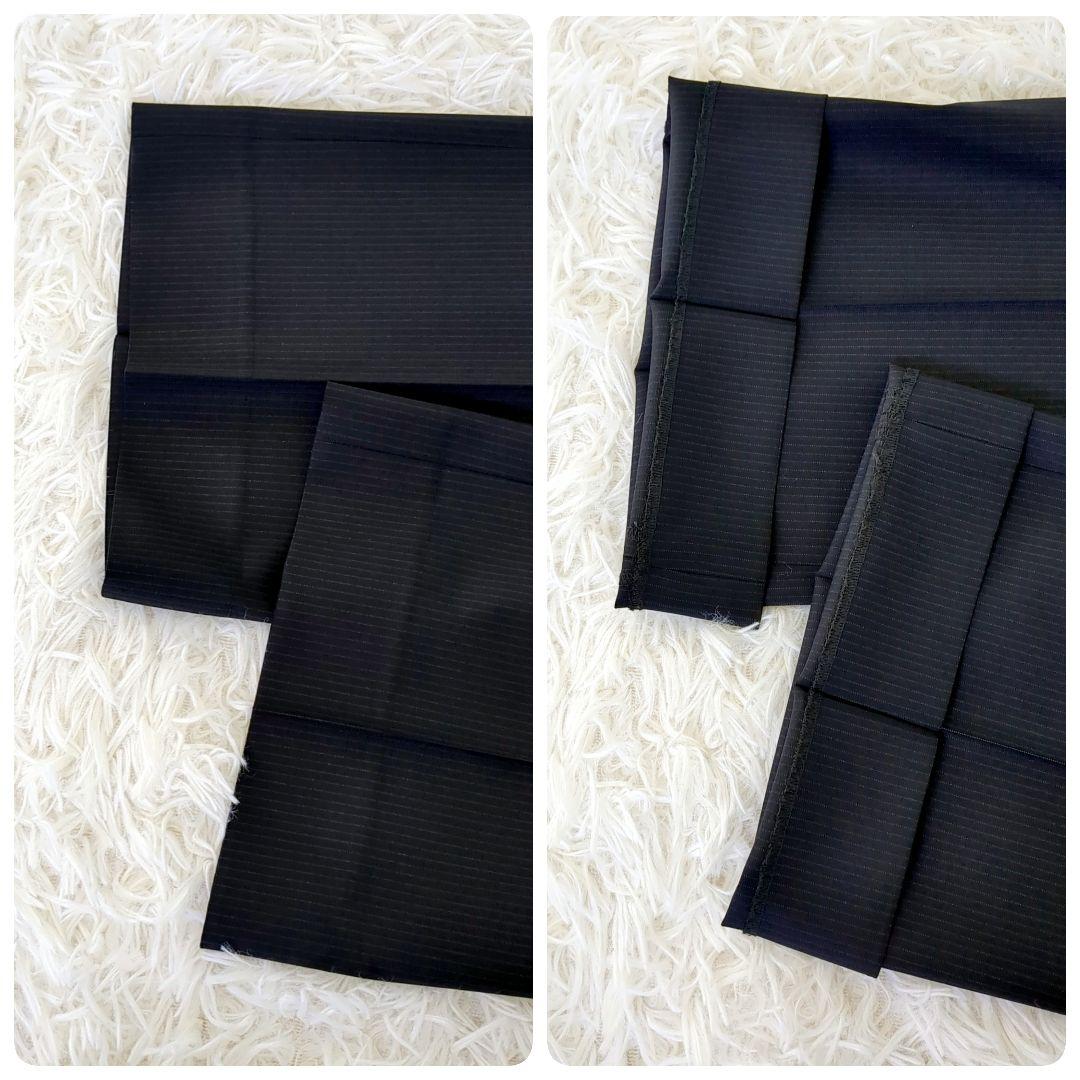 極美品✨️23区 レディースセットアップスーツ3点セット パンツ　ストライプ　黒