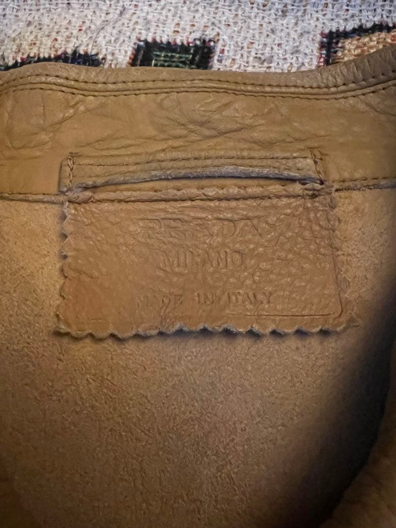 PRADA ヴィンテージ　レザージャケット　レザーカーコート