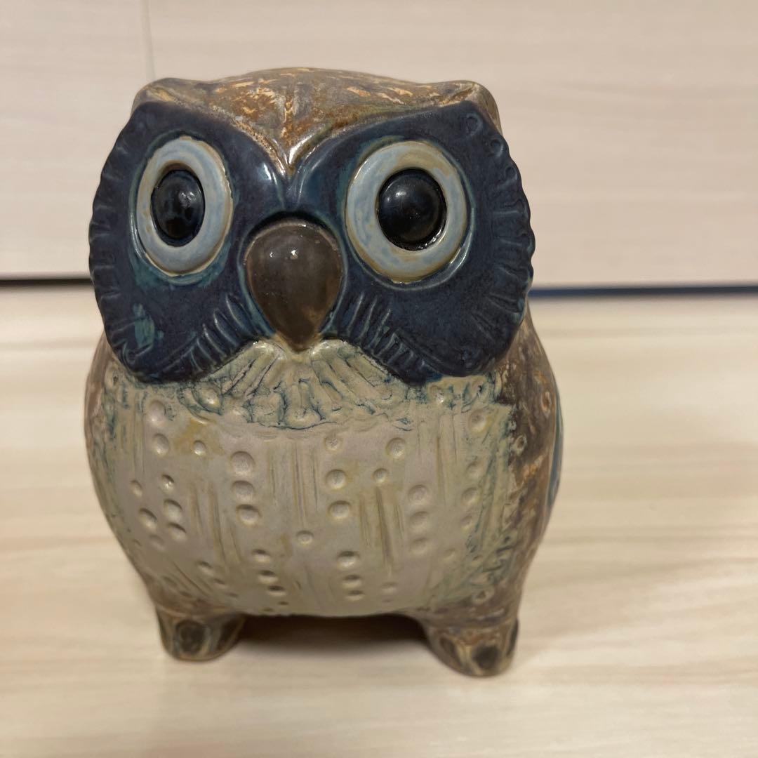 リヤドロ Lladro 福を呼ぶ鳥(小・grey)フクロウ