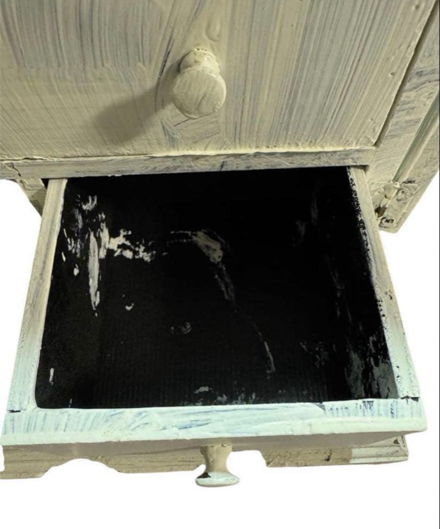 フランスアンティーク ヴィンテージ 蚤の市 木製キャビネット コスメボックス