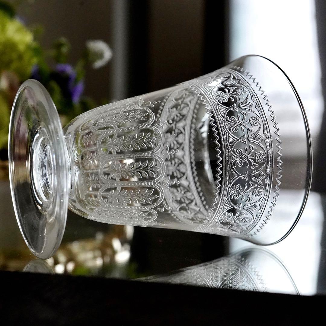 極希少オールドバカラ セギュール｜花文を纏う1脚 ワイングラス BACCARAT
